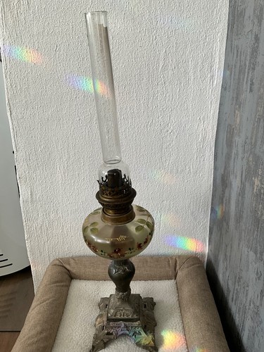 58cm jugendstil petroleumlampe - jugendstil,