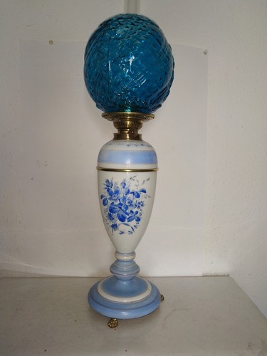Alte petroleum tisch lampe - petroleum,
