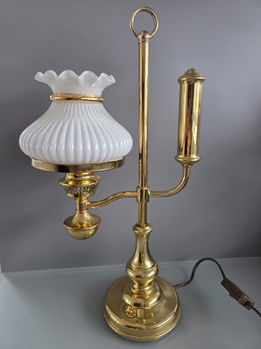 Vintage tischlampe messing - tischlampe,