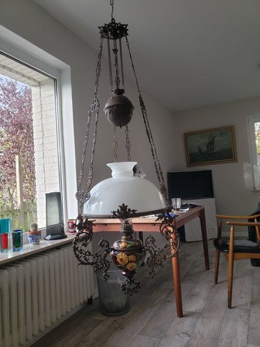 Antike öl lampe - Öl,