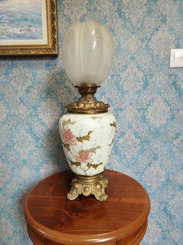 Grosse antike petroleumlampe - grosse,