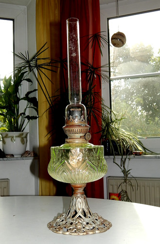 Petroleumlampe jugendstil fuß - jugendstil,